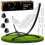 Stelaż na hamak dwuosobowy metalowy czarny