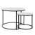 Stoliki okrągłe kawowe industrialne loft glamour zestaw stolik 60x60 40x40 | Seddo – zdjęcie 7