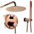 Bateria wannowo prysznicowa - Rose gold