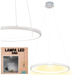 Lampa pierścień led ring żyrandol kuchni loft skandynawska wisząca 110 cm