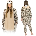 Kostium onesie kigurumi gepard – piżama dla dorosłych, rozmiar L