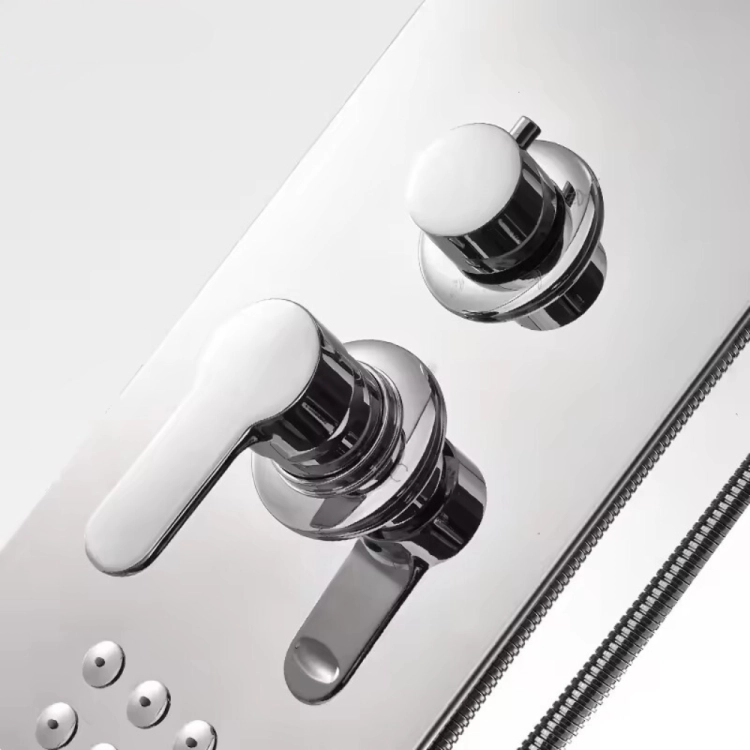 Bateria panel prysznicowy z hydromasażem- niklowana – zdjęcie 2