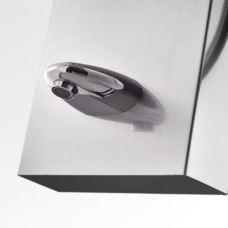 Bateria panel prysznicowy z hydromasażem- niklowana – zdjęcie 4