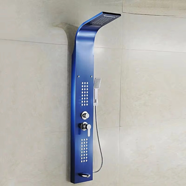 Bateria panel prysznicowy z hydromasażem- niebieski – zdjęcie 7