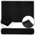 Wycieraczka mata do butów pod drzwi wejściowa czarna zewnętrzna 60 x 90 cm