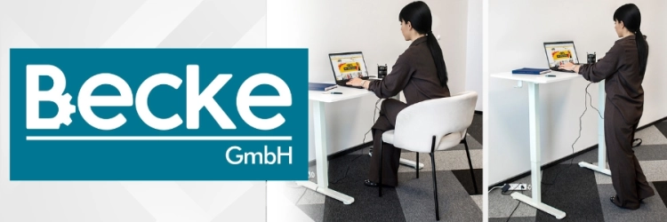 Biurko elektryczne automatyczne regulowane do pracy na stojąco 120x60 biały – zdjęcie 16