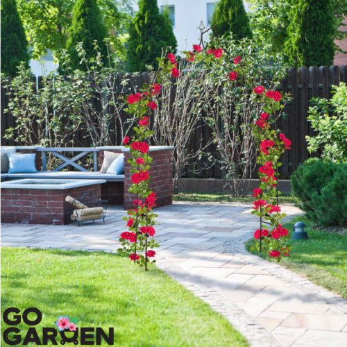 Pergola ogrodowa metalowa do pnączy kwiatów róż podpora | GoGarden – zdjęcie 2