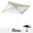 Duży parasol ogrodowy plażowy 160x160 cm beżowy | GoGarden – zdjęcie 6