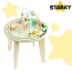 Drewniany stolik edukacyjny Montessori zielony – zdjęcie 2