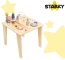 Drewniany stolik edukacyjny Montessori z liskami – zdjęcie 10