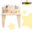 Drewniany stolik edukacyjny Montessori z liskami – zdjęcie 13