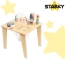Drewniany stolik edukacyjny Montessori z liskami – zdjęcie 15