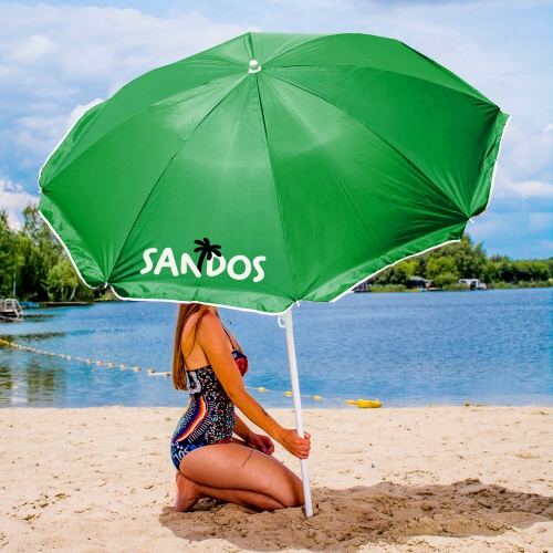 Parasol plażowy zielony – zdjęcie 2