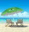 Parasol plażowy zielony – zdjęcie 5