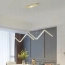 Lampa wisząca zygzak złota – zdjęcie 3