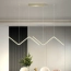 Lampa wisząca zygzak złota – zdjęcie 4