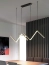 Lampa wisząca zygzak czarna – zdjęcie 2