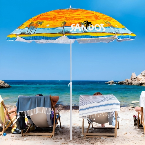 Parasol plażowy ogrodowy- wzór plaży – zdjęcie 2