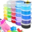 Zestaw do robienia slime gluty jumbo box gniotki brokat akcesoria formy żel – zdjęcie 2