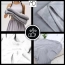 Koc gładki narzuta 200x220 cm szary na łóżko pled ciepły duży pluszowy soft – zdjęcie 7