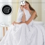 Koc pled 200×220 cm pled narzuta 340g/m² biała tłoczona jodełka More&Deco – zdjęcie 4