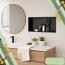 Półka wnękowa 60x30x10 cm czarny mat do łazienki – zdjęcie 4