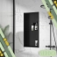 Półka wnękowa 60x30x10cm z półką czarny mat do łazienki – zdjęcie 13