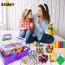 Zestaw artystyczny kreatywny dla dzieci walizka koraliki cekiny oczka DIY – zdjęcie 14