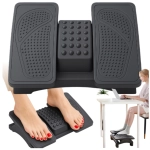 Podnóżek biurowy ergonomiczny niezależna regulacja pod biurko stopy masażer