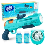 Automatyczny pistolet do robienia baniek mydlanych maszynka zestaw 2 x płyn