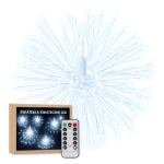 Lampka wisząca świąteczna kula świetlna śniegowa fajerwerki led zimna biała