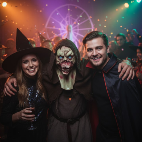 Maska na Halloween Wampir CONSEÉ – zdjęcie 2