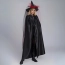 Czarna peleryna z kapturem – kostium na Halloween, bal, cosplay – zdjęcie 9
