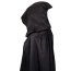 Czarna peleryna z kapturem – kostium na Halloween, bal, cosplay – zdjęcie 12