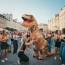 Przebranie dmuchany dinozaur T-rex – zdjęcie 2
