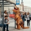 Przebranie dmuchany dinozaur T-rex – zdjęcie 5