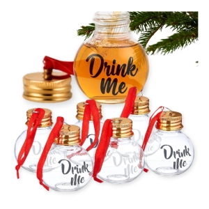 Zestaw bombki babki zawieszki buteleczki choinkę 5cm 6szt