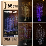 Drzewko świąteczne 240 LED - świecąca wierzba 180 cm