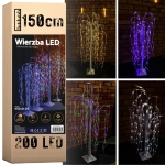 Drzewko świąteczne 200 LED - świecąca wierzba 150 cm