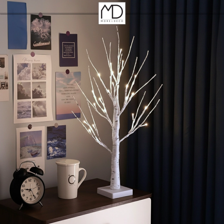 Drzewko świąteczne 26 LED - świecąca brzoza 60 cm – zdjęcie 8