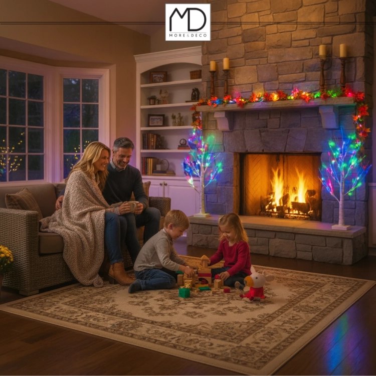 Drzewko świąteczne 26 LED - świecąca brzoza 60 cm – zdjęcie 12