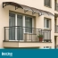 Daszek nad drzwi wejściowe zadaszenie na balkon okno klimę brązowy 200x100 – zdjęcie 4
