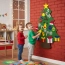 Choinka dla dzieci filcowa z ozdobami na rzepy diy 95 cm – zdjęcie 3