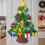 Choinka dla dzieci filcowa z ozdobami na rzepy diy 95 cm – zdjęcie 5