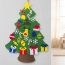Choinka dla dzieci filcowa z ozdobami na rzepy diy 95 cm – zdjęcie 9