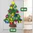 Choinka dla dzieci filcowa z ozdobami na rzepy diy 95 cm – zdjęcie 10