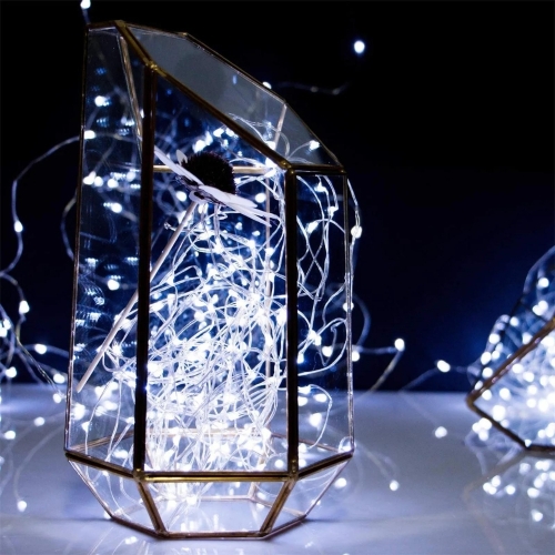 Oświetlenie led druciki na baterie lampki diody choinkowe 20 led 2m zimny – zdjęcie 2
