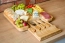 Deska do krojenia serów serwowania przekąsek patera ciasto bambus noże 33x33 cm – zdjęcie 10