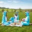 Jednorożec niebiesko biały kigurumi onesie piżama kostium przebranie – zdjęcie 7