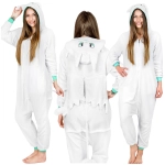 Kigurumi Onesie – kostium/piżama jednoczęściowa unisex biała Furia